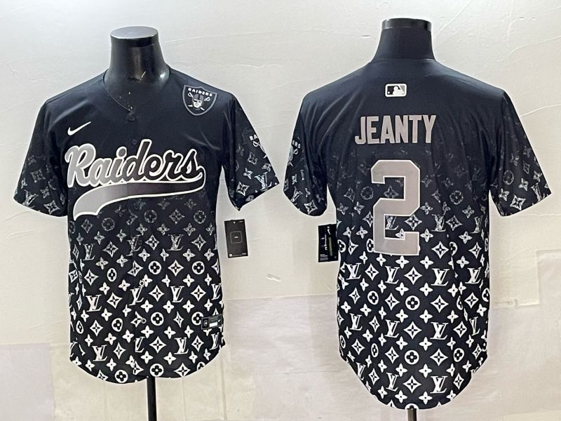 Men 2025 Nike Oakland Raiders #2 Jeanty Black Limited NFL Jersey style 005->oakland raiders->NFL Jersey
